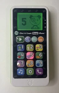LEAPFROG Educational Chat & Count Emoji Cell Phone Toddler Green Smart Toy GREAT - Picture 1 of 3