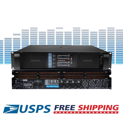 Amplificador de potência FP10000Q 4 canais 110V/220V matriz de linha subwoofer 7000W 2Ohms - Imagem 1 de 4