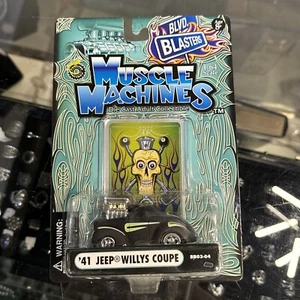 1/64 Muscle Machines BLVD Blaster Black 41 Jeep Willys Coupe BB03-04 - Picture 1 of 9