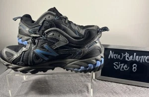 Women' s New Balance 573 Athletic Sneaker Size 8 Black Carbon Blue All Terrain - Picture 1 of 13