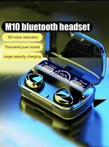 M10 Damix Bluetooth Earbuds With Mobile Charging Case Power Bank New Free Ship - Picture 1 of 10