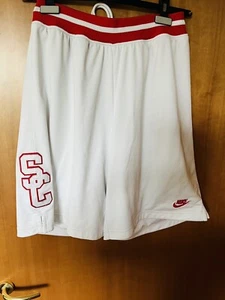 USC Trojans Shorts Mens Small Nike Dri Fit White South Cal Basketball - Picture 1 of 5