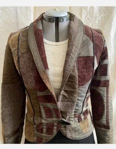 🔥🚨VTG Norma Sharon Designer Tweed Santa Fe Damen Small Blazer Jacke Selten - Bild 1 von 10