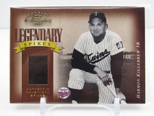 HARMON KILLEBREW 2002 DONRUSS CLASSICS LEGENDARY SPIKES GAME-WORN SPIKES #19/50