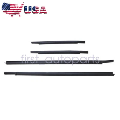 4x Para Nissan Frontier 2000-2004 Cinturón de puerta Resistente al clima Sello de goma EE. UU. Foto 1 de 4