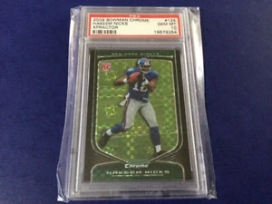 HAKEEM NICKS ~ BOWMAN CHROME xfractor 2009 NY GIANTS ~ RC FOOTBALL CARD #096/250 - Picture 1 of 2
