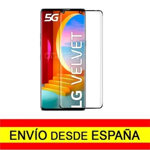 LG VELVET 5G Curved 3D 9D Tempered Glass Full Protector Black a4026 - Picture 1 of 8