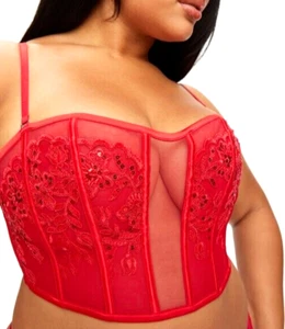 Ann Summers Größe Medium 12-14 Icon Korsett Bustier Neu mit Etikett Rot Top EU 38-40 - Bild 1 von 4
