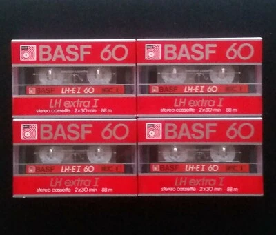 Cassette Audio Basf LH-E I - 4 Musicassette Vergini Sigillate - Lotto da 4 NOV - Image 1 of 3