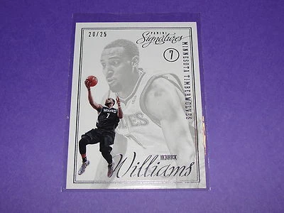 2012-13 Panini Signatures DERRICK WILLIAMS SP RC/25 TIMBERWOLVES-KINGS Arizona - Image 1 of 2