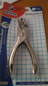 Perforadora taladradora de papel metalica de un orificio agujero manual alicates - Imagen 1 de 1