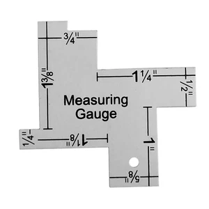 1 Inch Mini Sewing Measuring Gauge 14-In-1 Seam Gauge Sewing Ruler Sewing Knitti - Picture 1 of 5