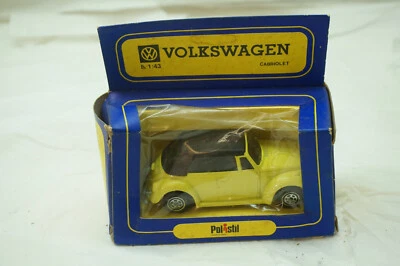 POLISTIL VOLKSWAGEN CABRIOLET VW TOY CAR 1:43 E43 DIECAST VINTAGE WITH ORIG BOX - Image 1 of 4