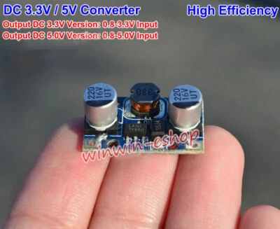 DC-DC Boost Step Up Converter 1.5v 3.3v 3.7v to 3.3v 5v Mini Power Supply Module - Image 1 of 3