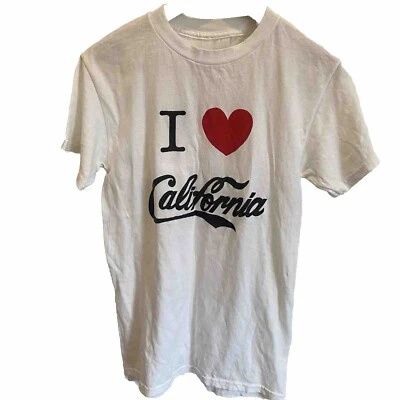 Camiseta elástica de algodón para mujer I Love California LEER descripción sobre defectos Foto 1 de 4