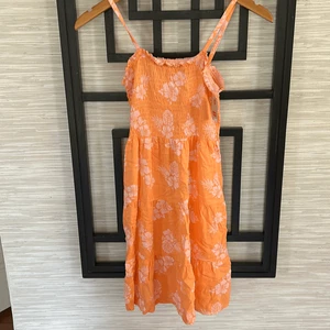 NWT Levi's Nordstrom girls size L tropical floral orange sundress - Picture 1 of 5