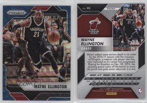 2016-17 Panini Prizm Blue Wave Prizm /99 Wayne Ellington #90