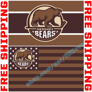 Hershey Bears Logo Stars Stripes Flag 3X5 ft AHL American Hockey League NEW