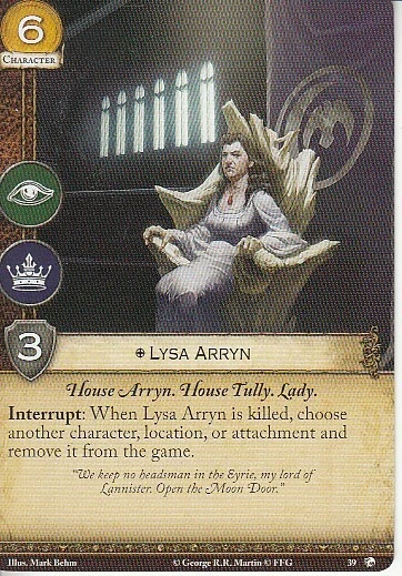 Lysa Arryn AGoT LCG 2.0 Game of Thrones Dragons of the East 39 - Image 1 of 1