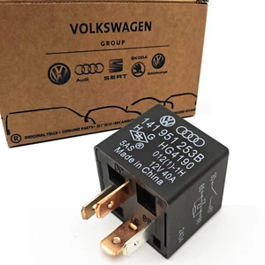 Original VW Relais 53 Arbeitsstrom Schalter Hupe 141951253B Für Golf 5-8 Audi A3 - Bild 1 von 6