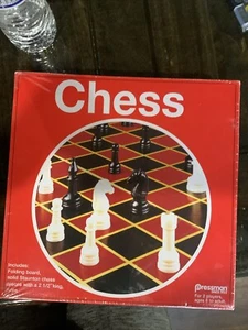 Full Sized Plastic Toy Chess in Box, Folding Board - Picture 1 of 2