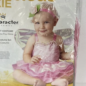 New inCharacter Precious Pixie Costume Fits 6 to 12 Months Tutu Wings Headband - Picture 1 of 13