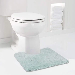 Walensee Bathroom Contour Rug (20x24, Aqua) Non Slip Bath Mat for Bathroom Water - Picture 1 of 9