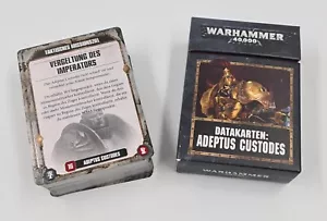 Data Cards Adeptus Custodes Warhammer 40K 04220108002 - Picture 1 of 1