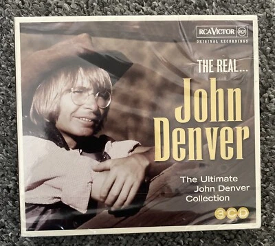 John Denver : The Real... John Denver CD Box Set 3 discs (2013) New& Sealed - Image 1 of 2
