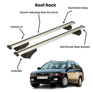 2 Pcs Silver Cross Bars for MITSUBISHI L200 PK 2005-2015 - Picture 1 of 8