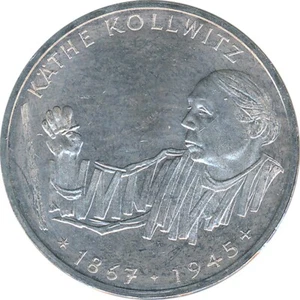 BRD 10 DM 1992 G Käthe Kollwitz Silber* - Bild 1 von 2