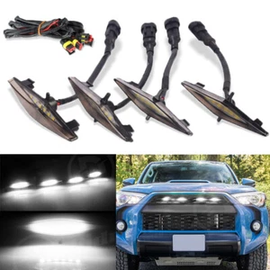 4x Raptor Style Grill LED White Lights Kit For Toyota 4Runner TRD Pro 2014-2019 - Picture 1 of 23