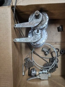 2 Vintage 1950s Bendix Aviation 2 Speed Hubs Shifters Cables - Picture 1 of 10