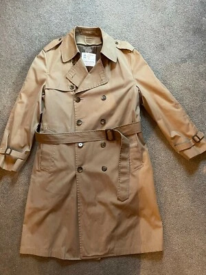 VINTAGE LONDON FOG CLASSIC TRENCH COAT CAPA DE CHUVA COM FORRO DE PILHA REMOVÍVEL 42 CÁQUI - Imagem 1 de 4