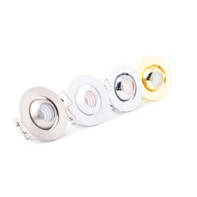 Mini Dimmable 3W COB LED Recessed Downlight Ceiling Bulbs Red Green Blue Lamp - Image 1 of 4