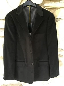Velvet Jacket Blazer - Men's Black - S, M, L - Picture 1 of 5