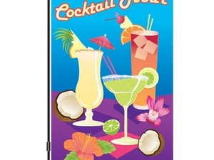 Cocktail Hour Summer Garden Size (12" x 18" Approx) Flag PR 51276 - Imagen 1 de 1