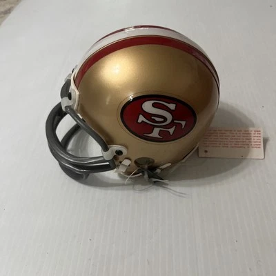 Riddell 旧金山 49 人队 NFL 迷你速度橄榄球头盔 - 金色 — 第 1/4 张图片