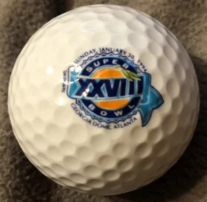 Super Bowl 28 XXVIII logo golf ball Dallas Cowboys Buffalo Bills Jan. 30, 1994 - Picture 1 of 1