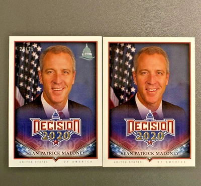 2020 Decision Sean Patrick Maloney LOT (2) SILVER FOIL /25 - SHIPS FAST! - Image 1 of 3