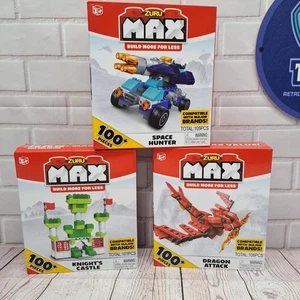 Lote de 3 Zuru Max Build, Space Hunter, Dragon Attack, Knights Castle, sellado nuevo en caja - Imagen 1 de 11