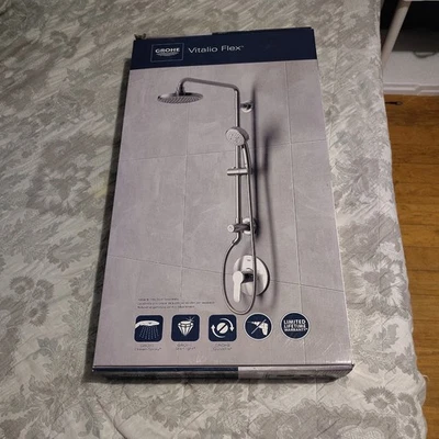 GROHE Vitalio Flex 1.75GPM Shower System - StarLight Chrome - Image 1 of 4