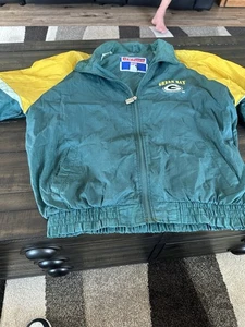 Vintage Game Day NFL Green Bay Packers Wind Breaker Jacket Size Extra Large - Foto 1 di 4