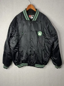 vintage 90s nike nba boston celtics bomber jacket Size 2XL Distressed - Picture 1 of 13