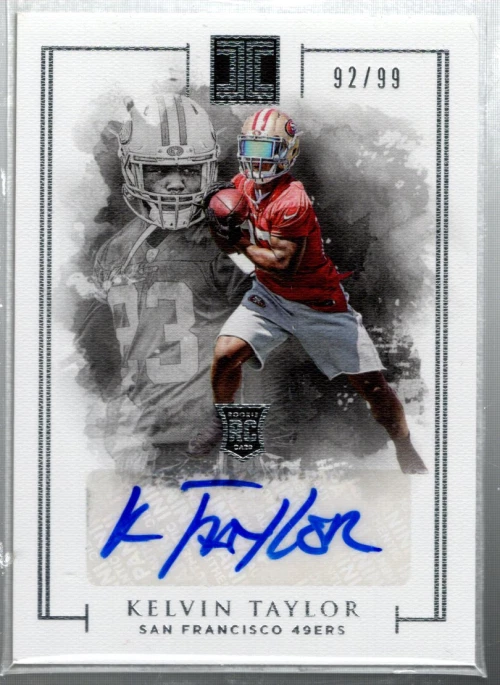 B6456- 2016 Panini Impeccable #112 Kelvin Taylor RC Auto /99 - NM-MT (ROOKIE) - Image 1 of 2