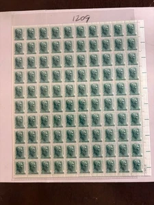 Hoja de estampillas de Estados Unidos - Scott 1209 - Andrew Jackson - peine envío! - Imagen 1 de 1