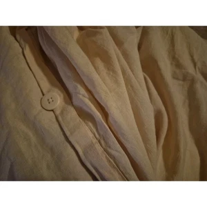 Funda nórdica Nestwell de lino lavado de algodón Queen en rubor romántica de lujo usada en excelente estado - Imagen 1 de 7