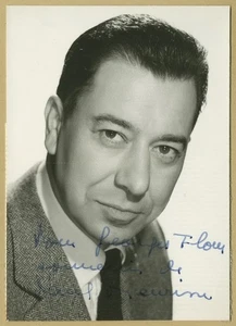 Paul Meurisse (1912-1979) - Acteur français - Rare jolie photo dédicacée - 60s - Imagen 1 de 2