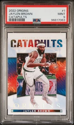2022 Panini Origins Catapults Jaylen Brown 1 Catapults PSA MINT 9 - Image 1 of 2