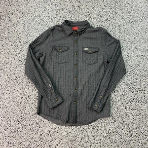 Kimes Ranch Camicia Uomo L Western Grigio Cotone - Foto 1 di 5